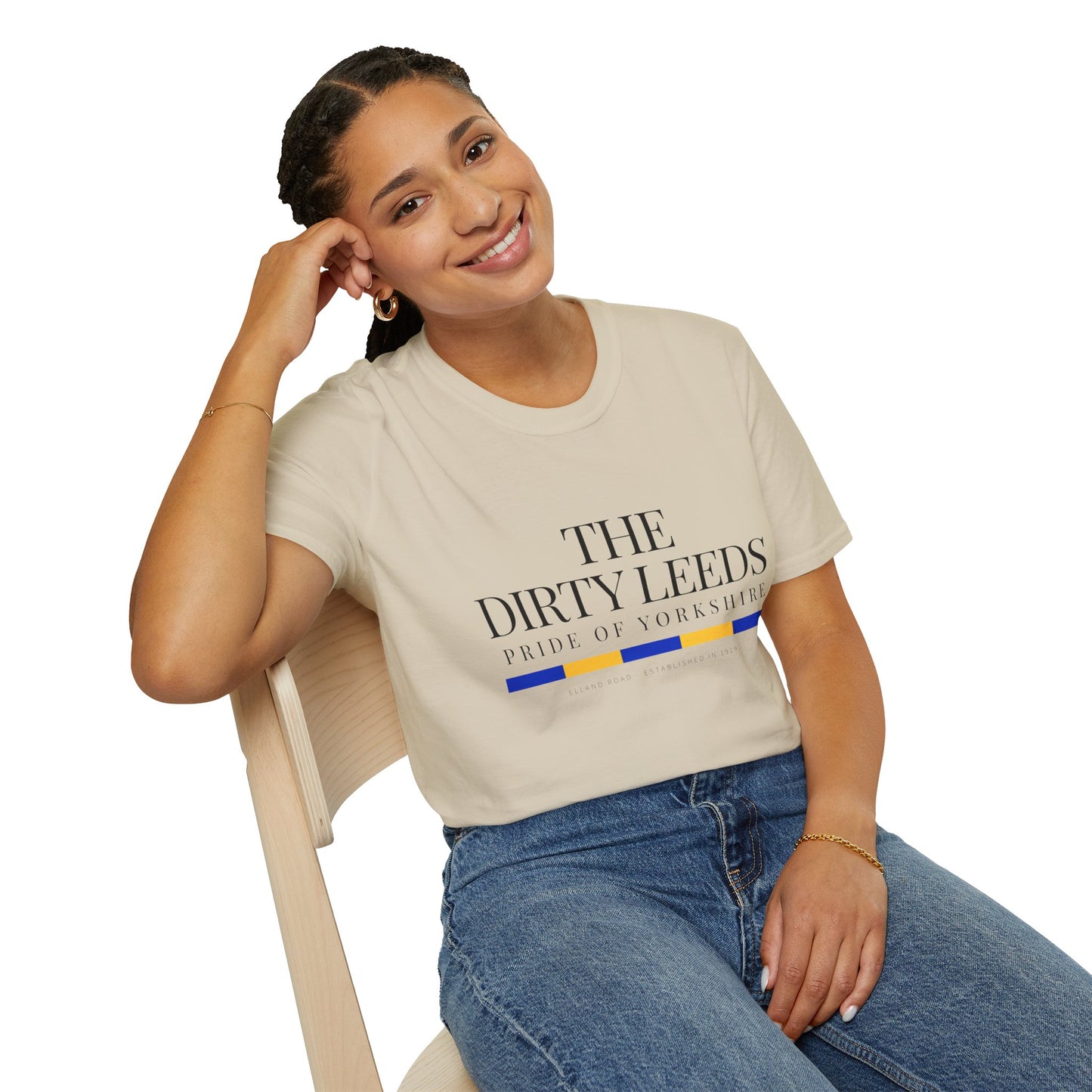 Leeds Pride Tee “The Dirty Leeds: Pride  of Yorkshire” Typography T-Shirt - Lufcnews.co.uk