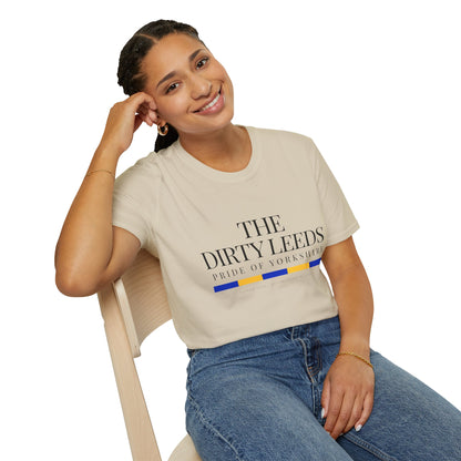 Leeds Pride Tee “The Dirty Leeds: Pride  of Yorkshire” Typography T-Shirt - Lufcnews.co.uk