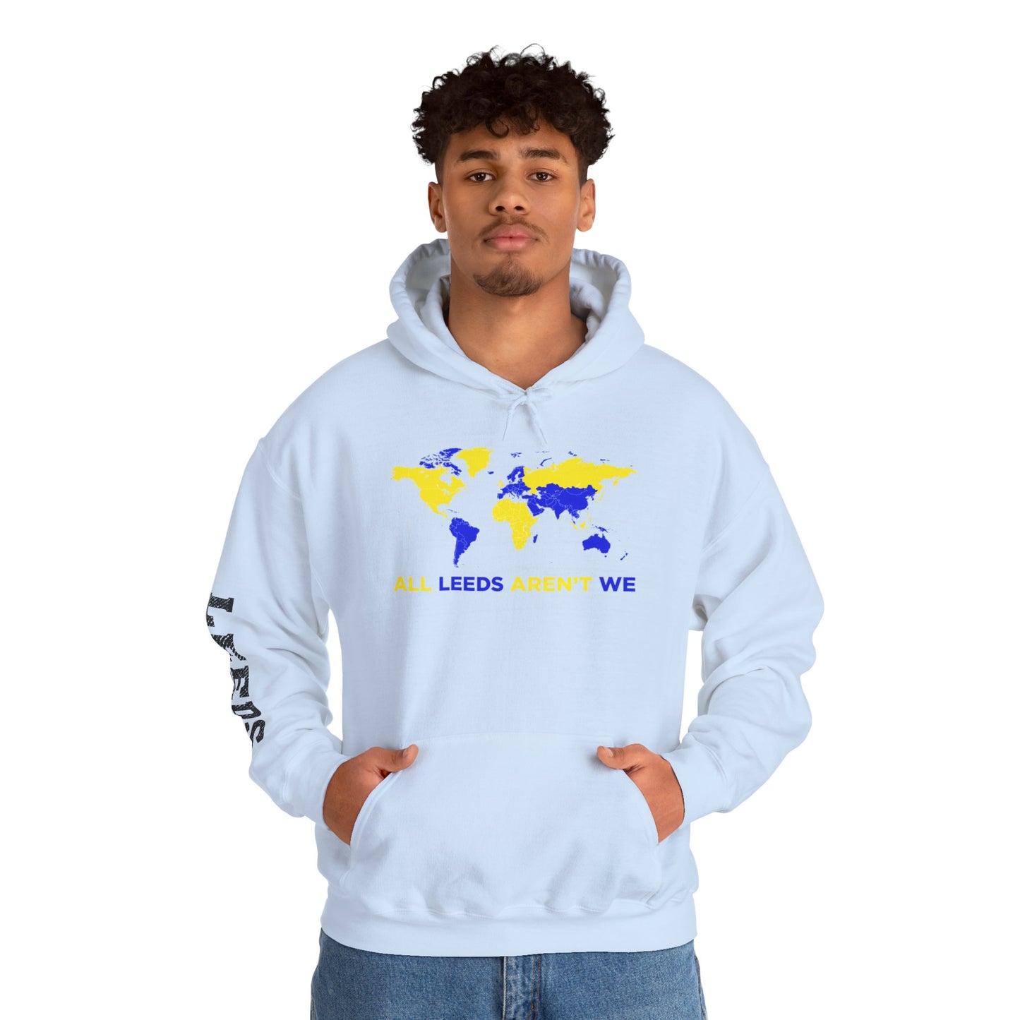 LUFC World Map Hoodie Heavy  Blend™ Unisex