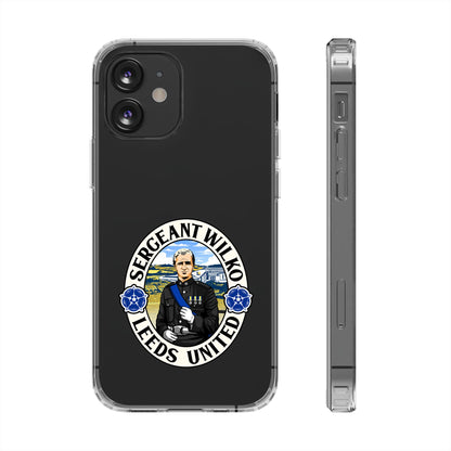 Leeds United “SERGEANT WILKO”  Clear Impact-Resistant Case - Lufcnews.co.uk