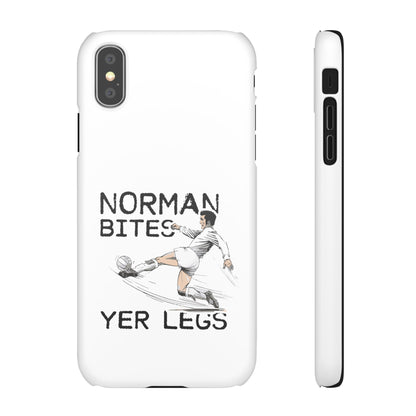Leeds United Norman Bites "YER  LEGS" Snap Case