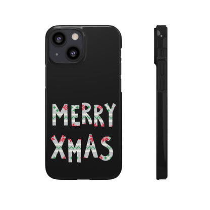 Leeds United "Merry Xmas" Red &  Green Emblem Snap Case: Christmas  Edition