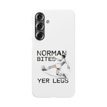 Leeds United Norman Bites "YER  LEGS" Snap Case