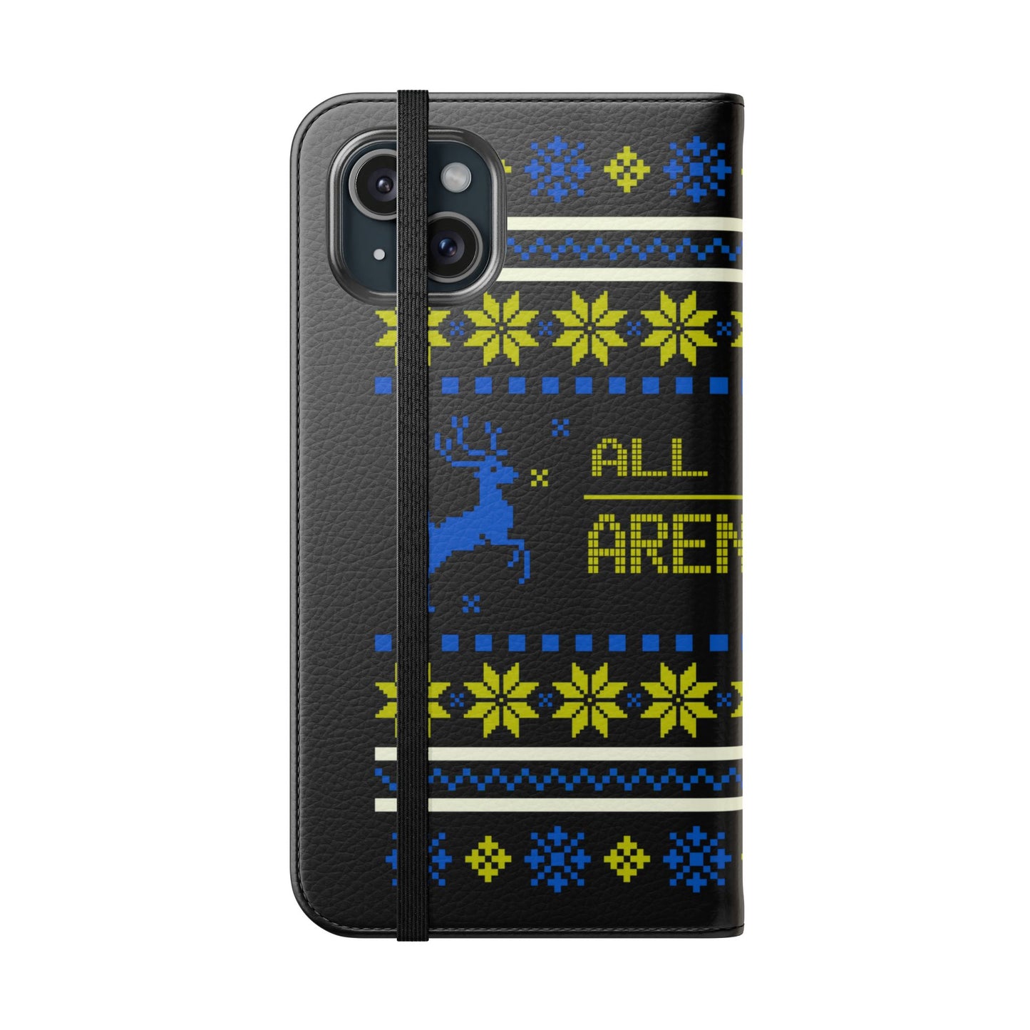 LUFC "All Leeds Aren't We" Flip Case  Phone Wallet: Christmas Edition