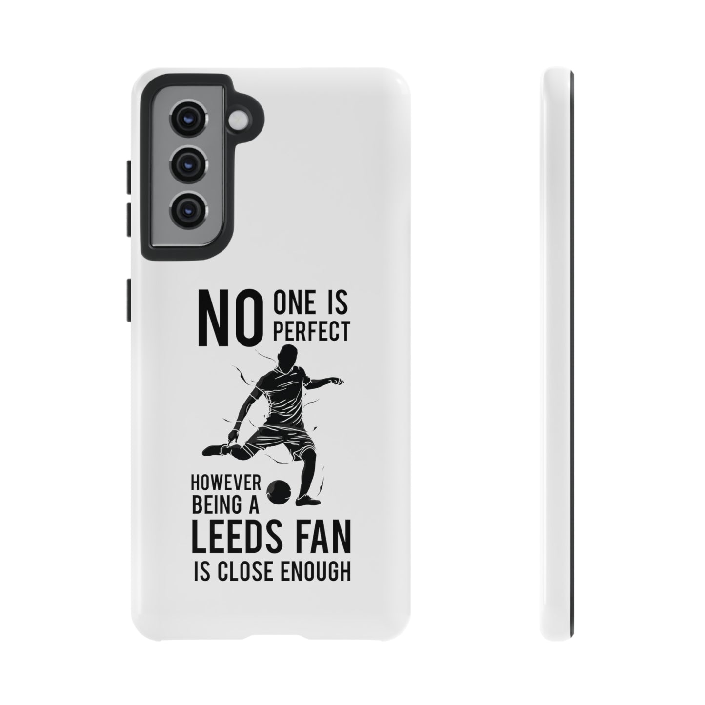 Tøft telefondeksel - Ingen er perfekt, men å være Leeds-fan er nær nok