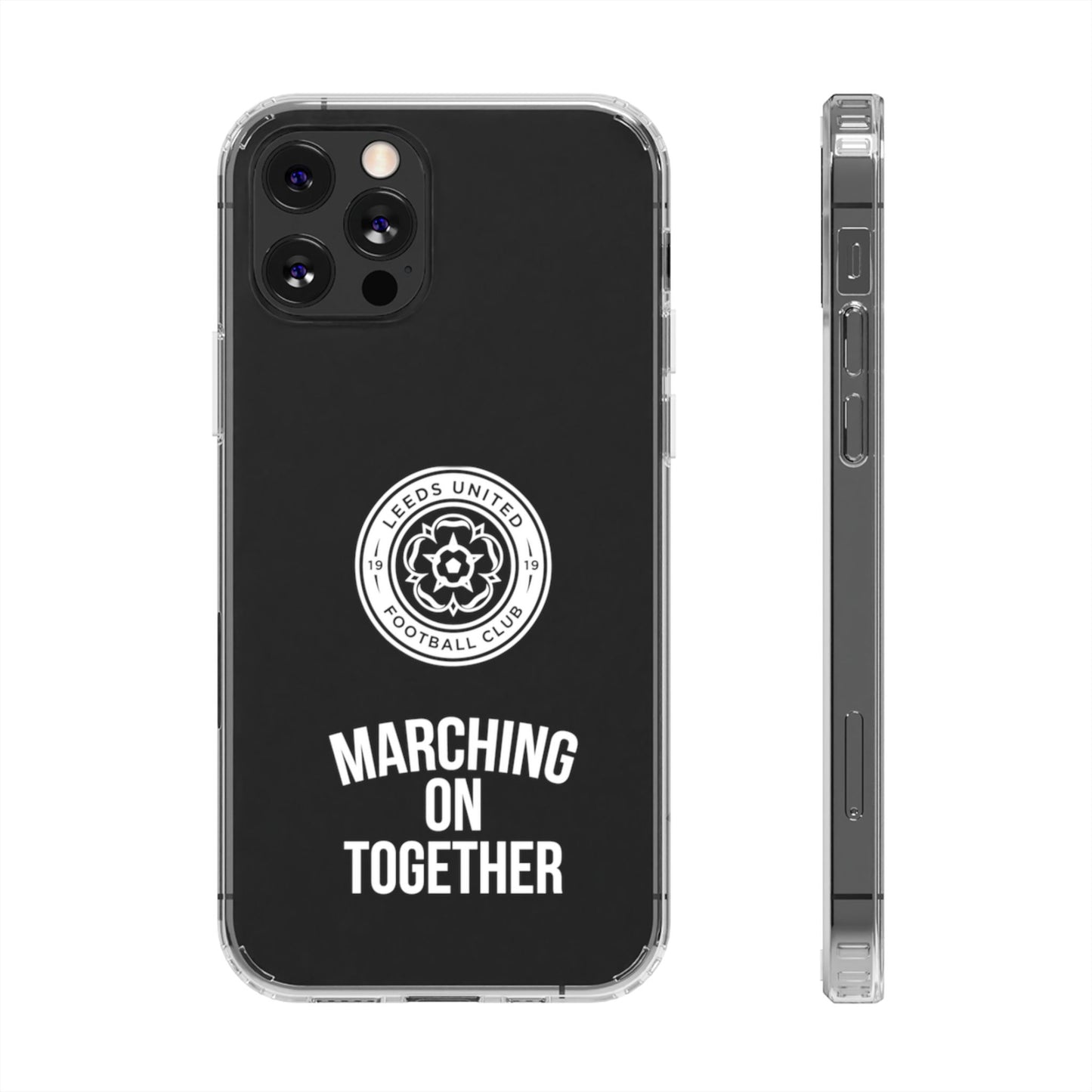 Leeds United “Marching On  Together” Clear Impact-Resistant  Case