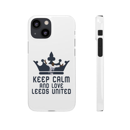 Funda para teléfono Snap - Mantenga la calma y ame al Leeds United