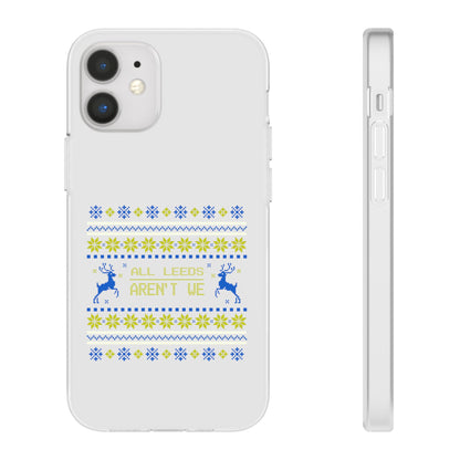 LUFC 'All Leeds Aren’t We' Retro  Football Flexi Case: Christmas  Edition