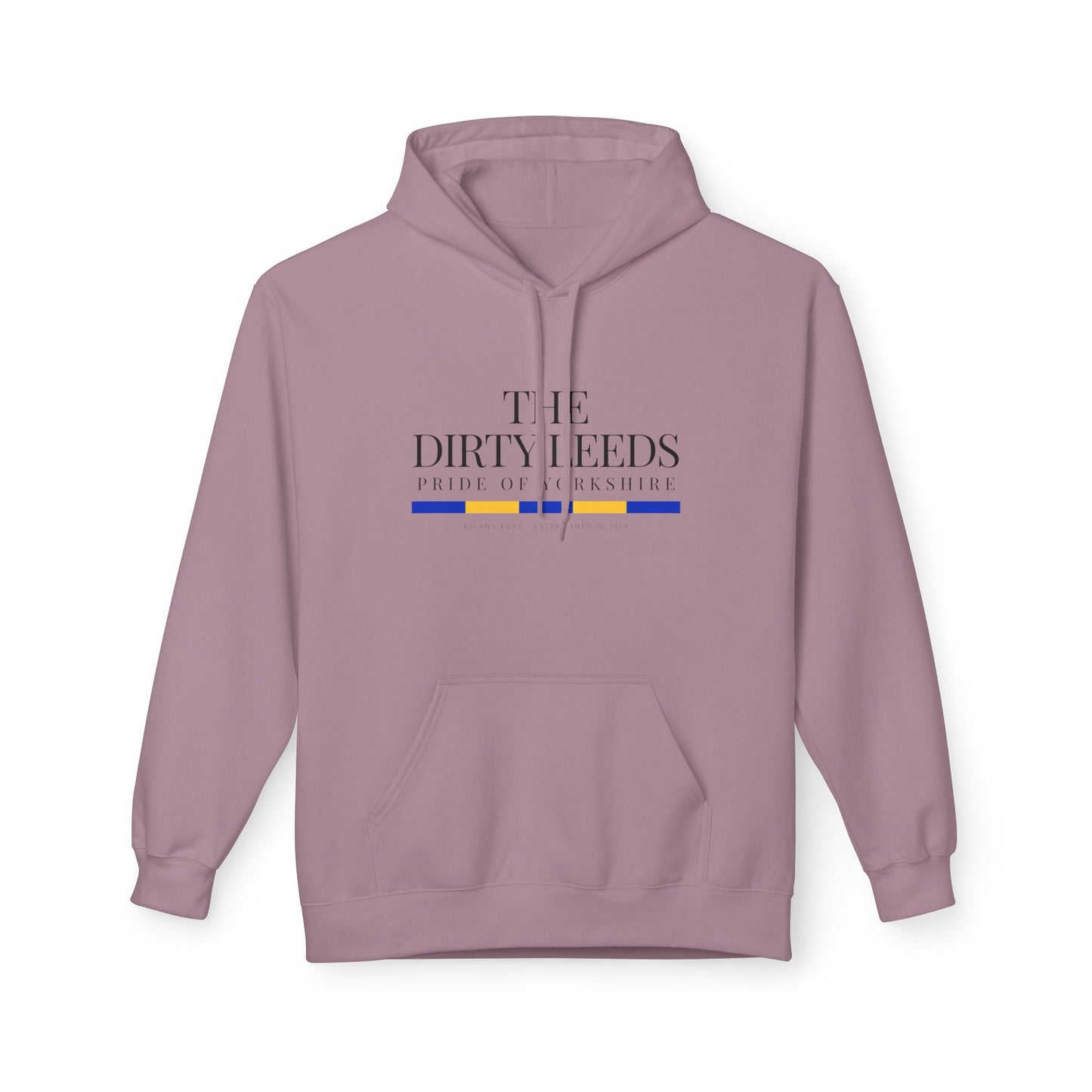 LUFC “The Dirty Leeds: Pride of  Yorkshire” Softstyle Fleece Hoodie - Lufcnews.co.uk