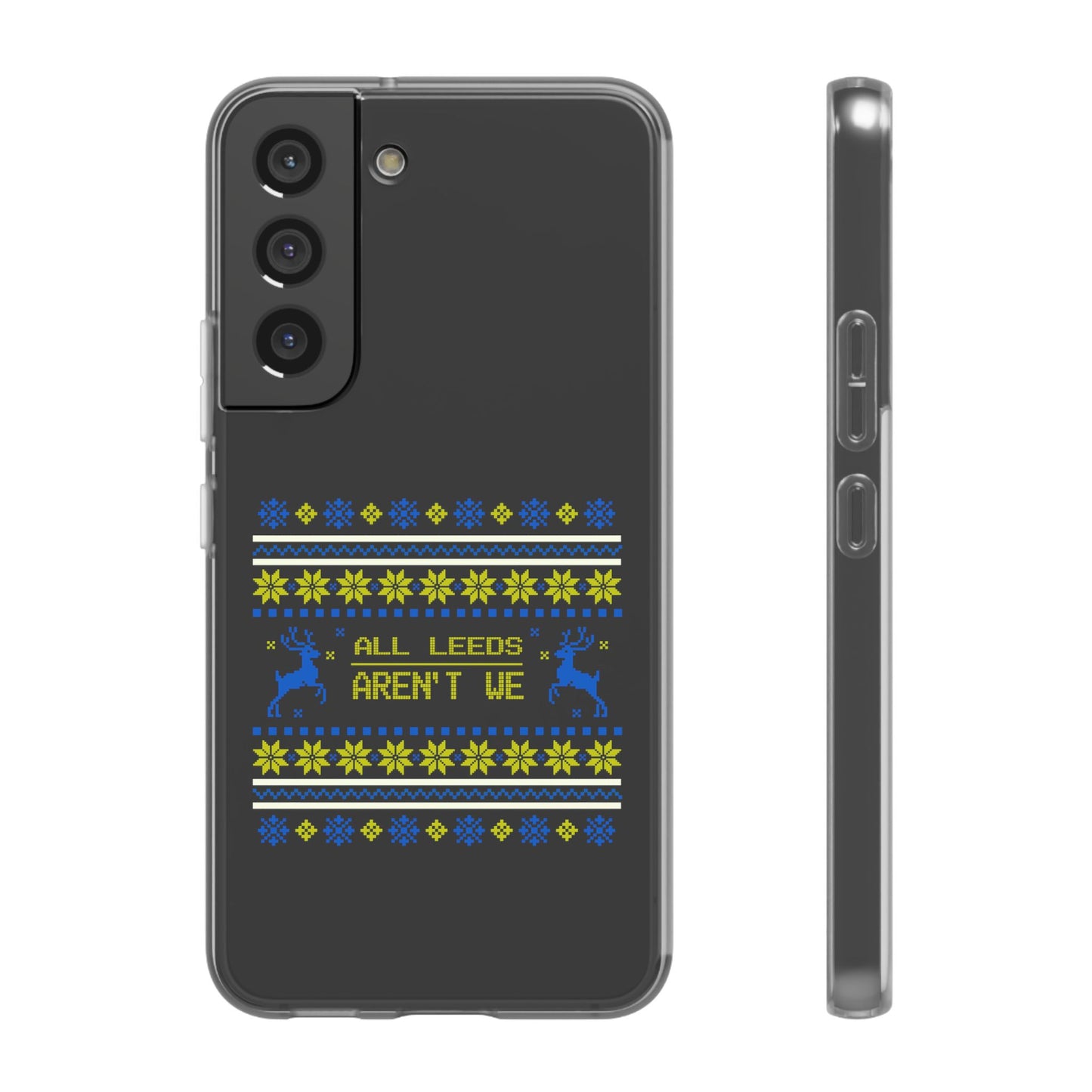 LUFC 'All Leeds Aren’t We' Retro  Football Flexi Case: Christmas  Edition
