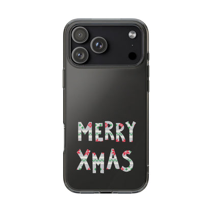 Leeds United "MERRY XMAS" Clear  Impact-Resistant Case: Christmas  Edition - Lufcnews.co.uk