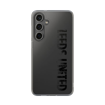 LUFC “LEEDS UNITED” Clear  Impact-Resistant Case