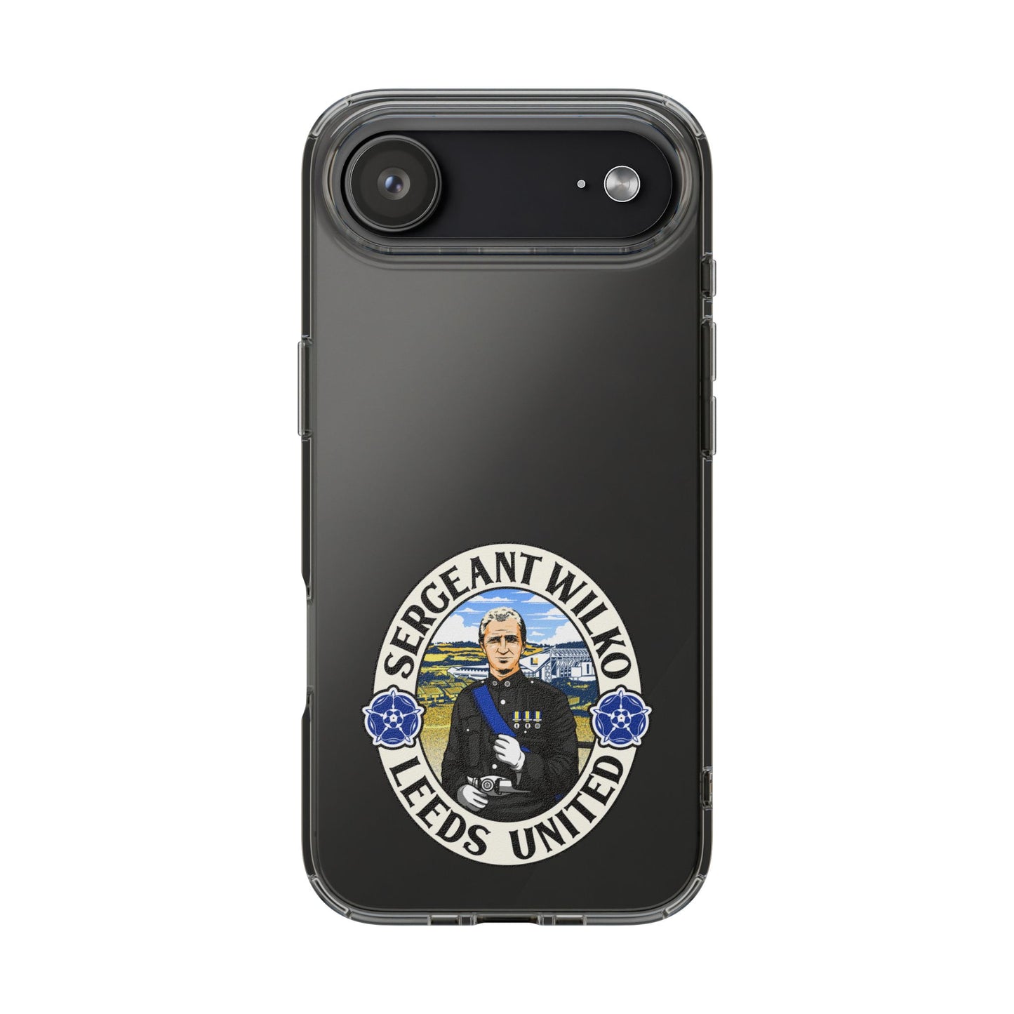 Leeds United “SERGEANT WILKO”  Clear Impact-Resistant Case