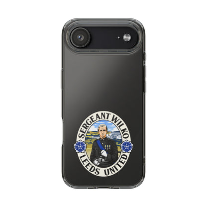 Leeds United “SERGEANT WILKO”  Clear Impact-Resistant Case - Lufcnews.co.uk