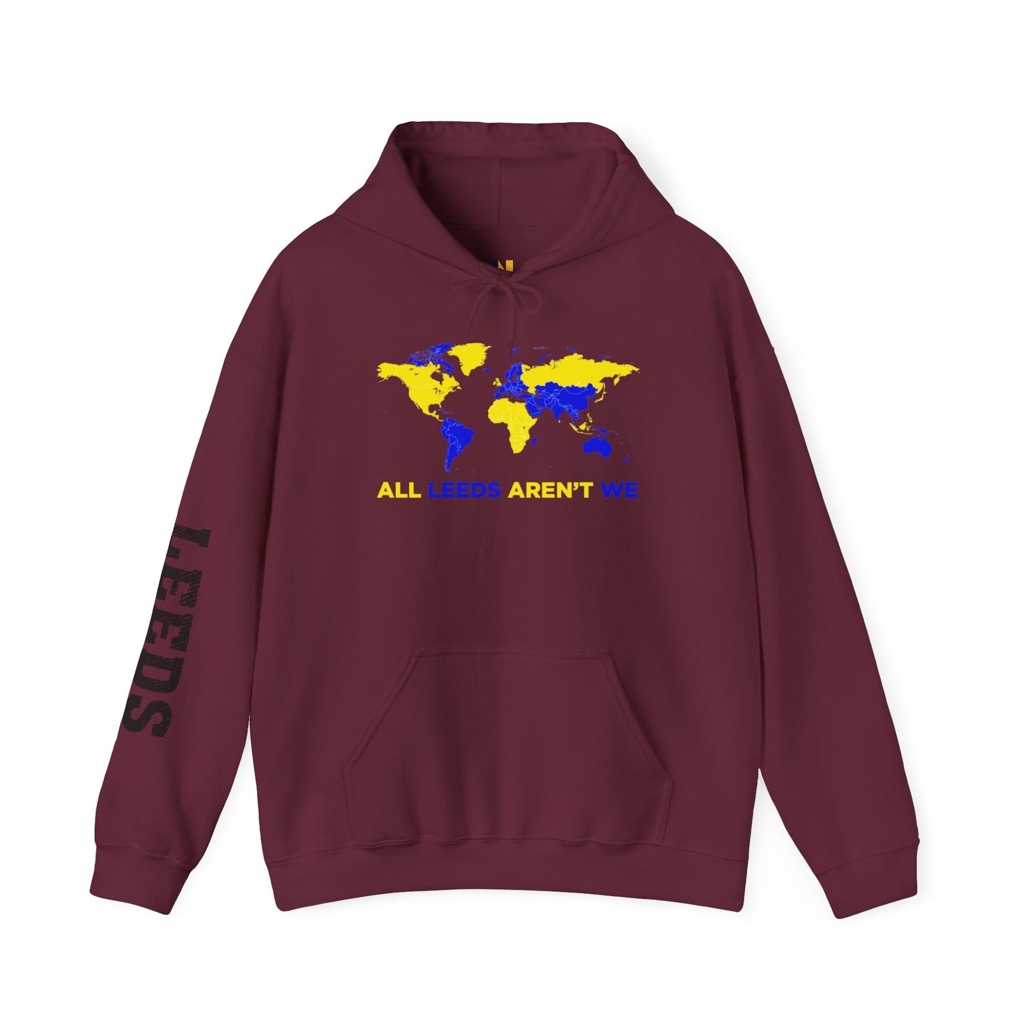 LUFC World Map Hoodie Heavy  Blend™ Unisex
