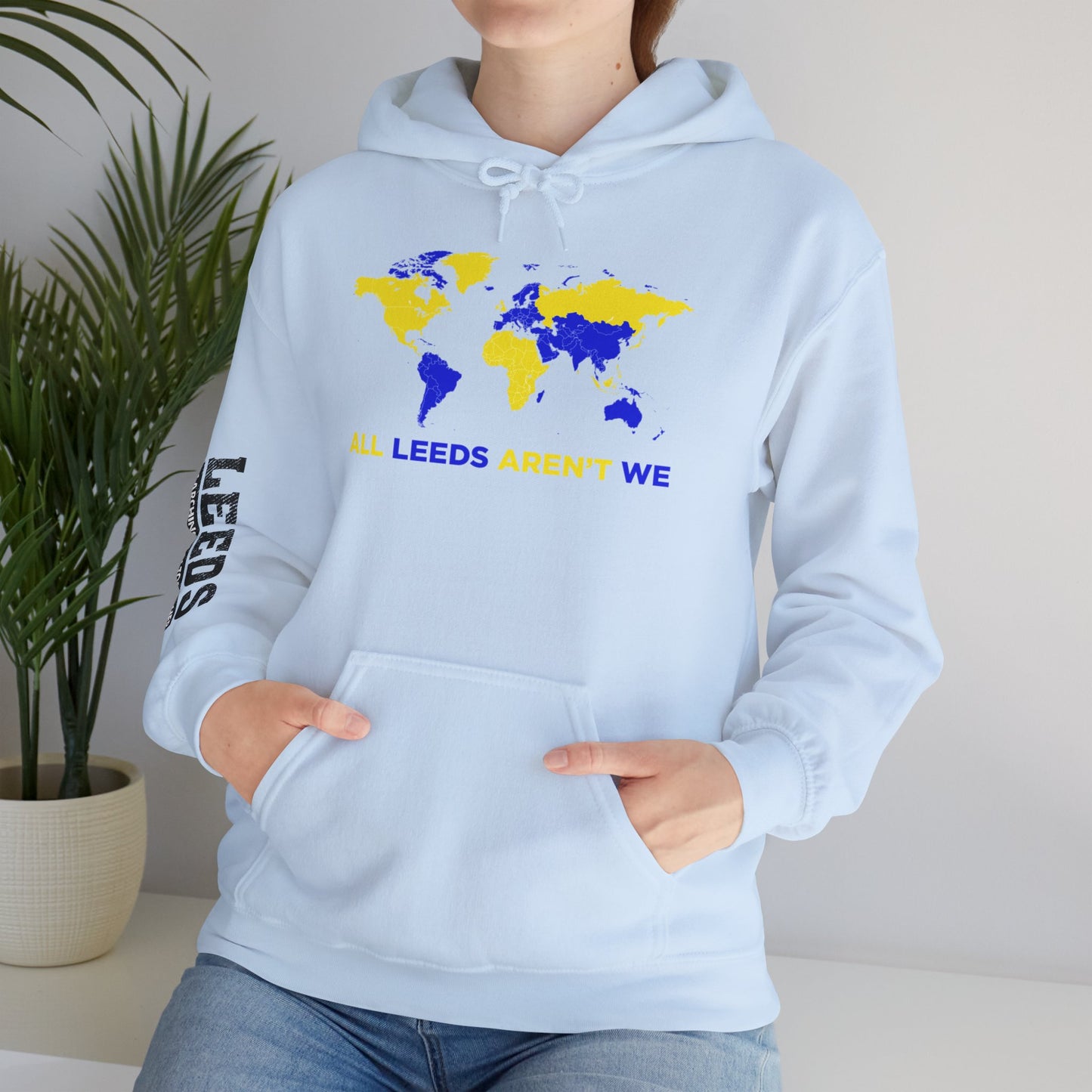 LUFC World Map Hoodie Heavy  Blend™ Unisex