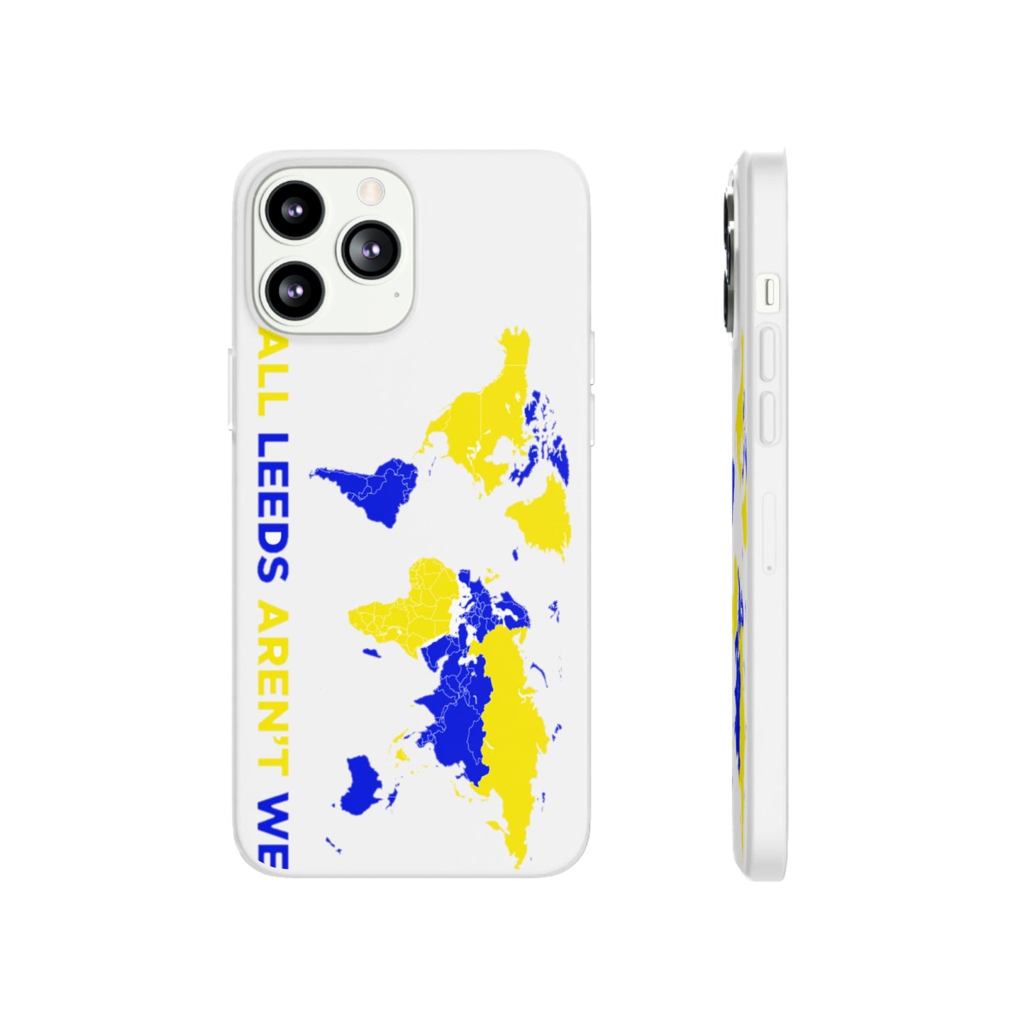 LUFC 'All Leeds Aren't We' World  Map: Flexi Case