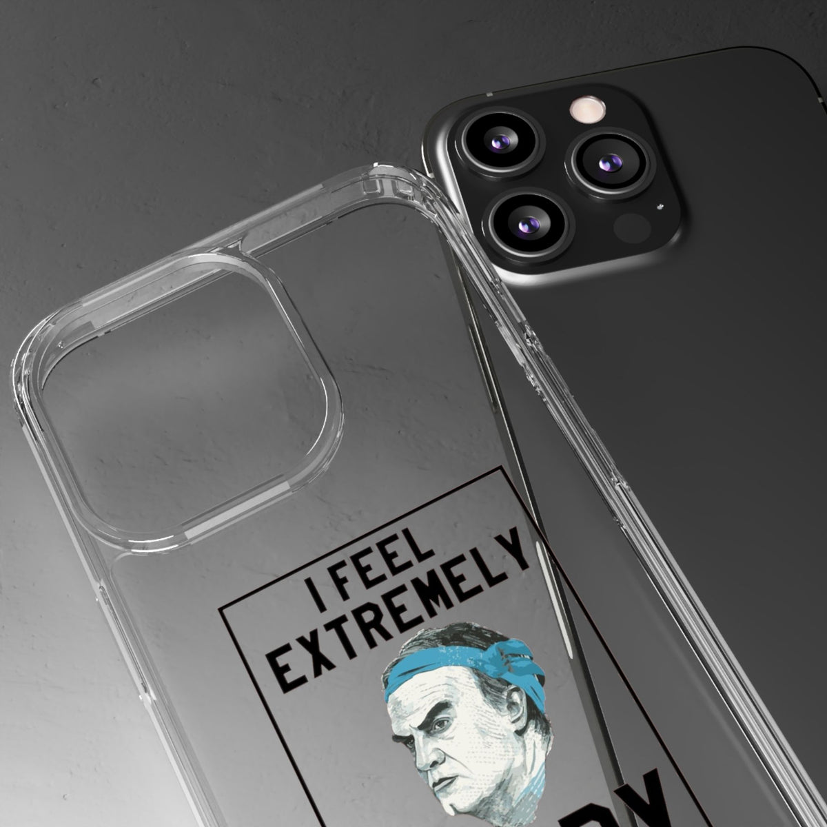 Clear Phone Case - Bielsa I feel Extremely Happy