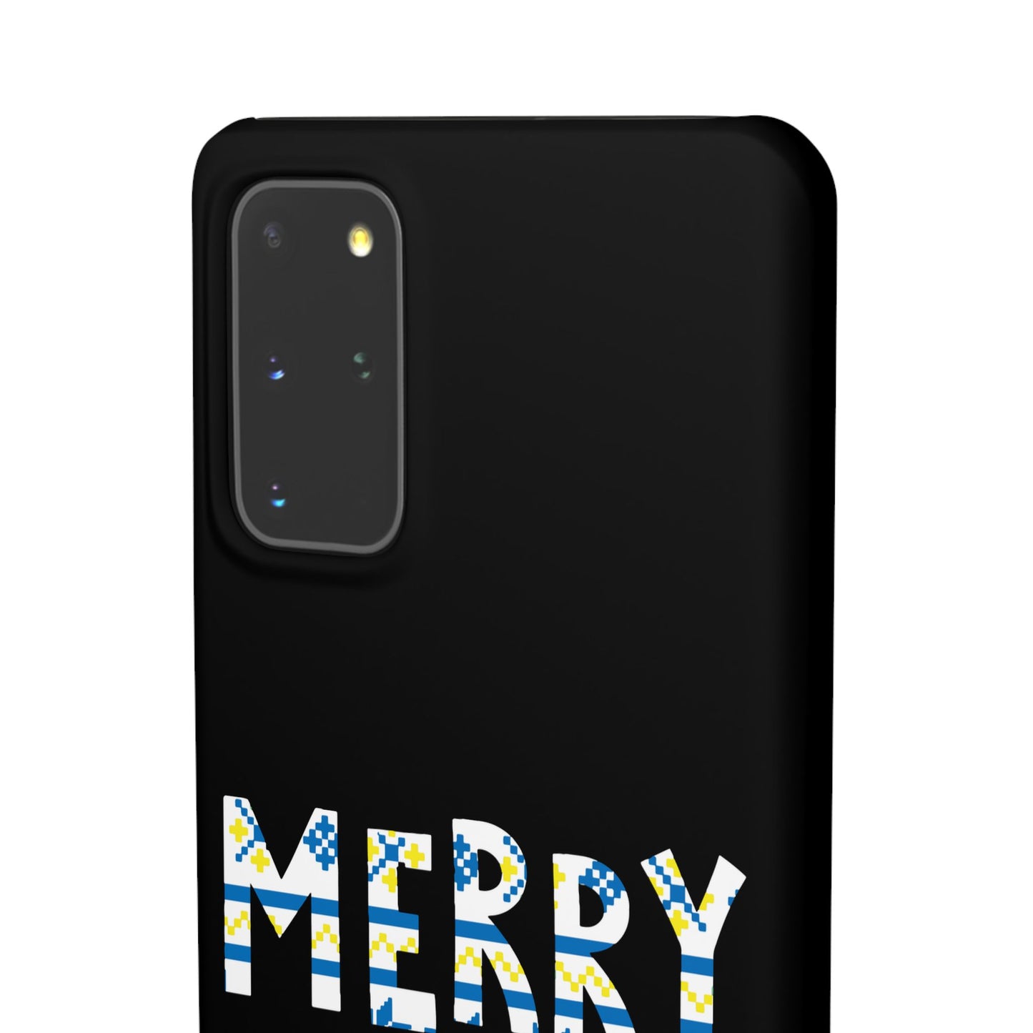 Leeds United "Merry Xmas" Blue &  Yellow Emblem Snap Case:  Christmas Edition