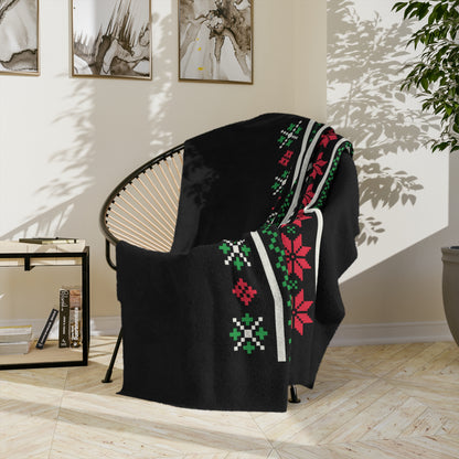 LUFC Christmas Velveteen Sports Blanket “ALL LEEDS AREN’T WE” Christmas Edition