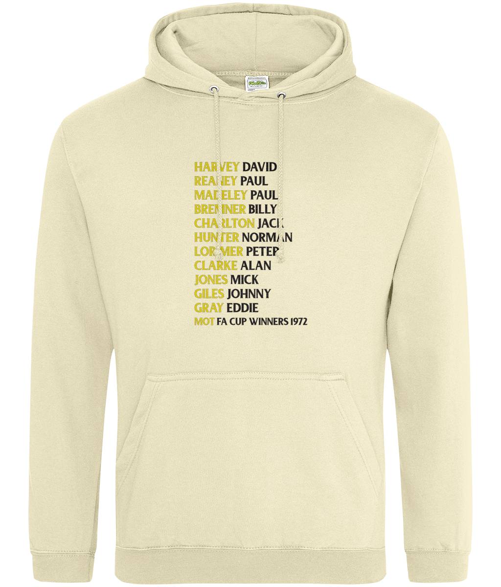 LUFC 1972 FA Cup Winners Hoodie Women