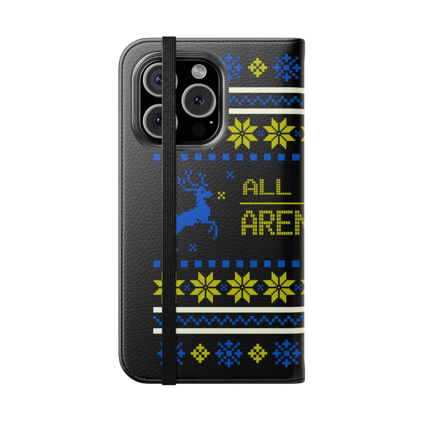 LUFC "All Leeds Aren't We" Flip Case  Phone Wallet: Christmas Edition