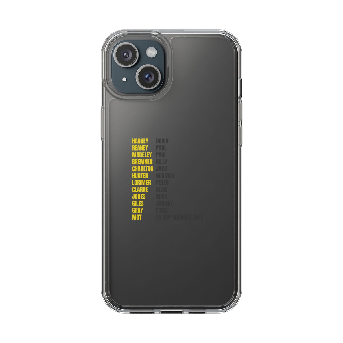 Clear Phone Case - 1972 FA Cup Winners