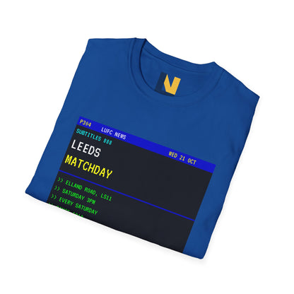 Leeds Matchday Teletext T-Shirt