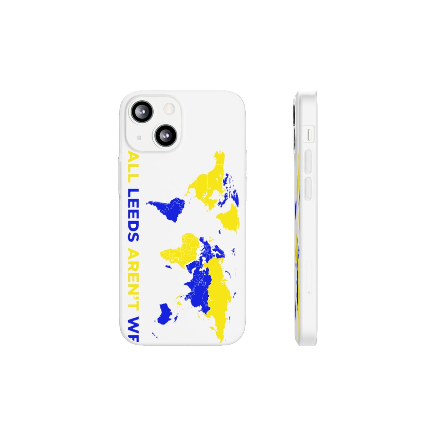 LUFC 'All Leeds Aren't We' World  Map: Flexi Case