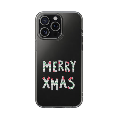 Leeds United "MERRY XMAS" Clear  Impact-Resistant Case: Christmas  Edition - Lufcnews.co.uk