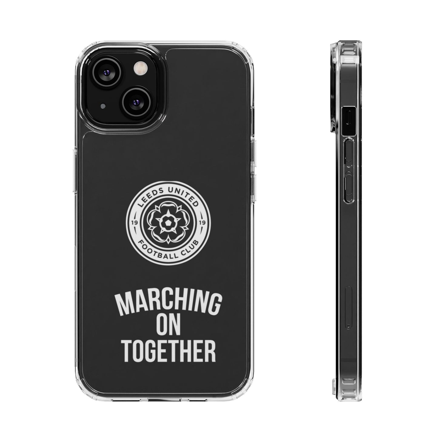 Leeds United “Marching On  Together” Clear Impact-Resistant  Case