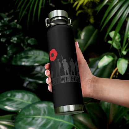 LUFC “Lest We Forget” Copper  Vacuum Insulated Bottle: Leeds  United Remembrance Edition