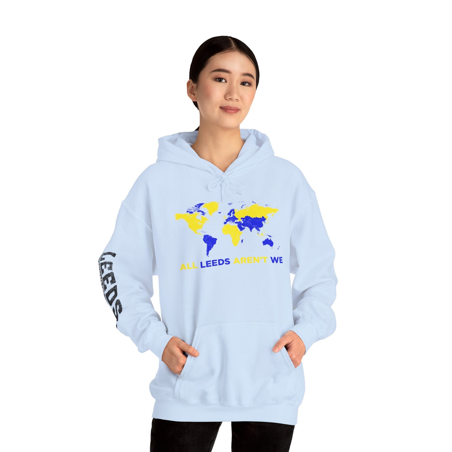 LUFC World Map Hoodie Heavy  Blend™ Unisex