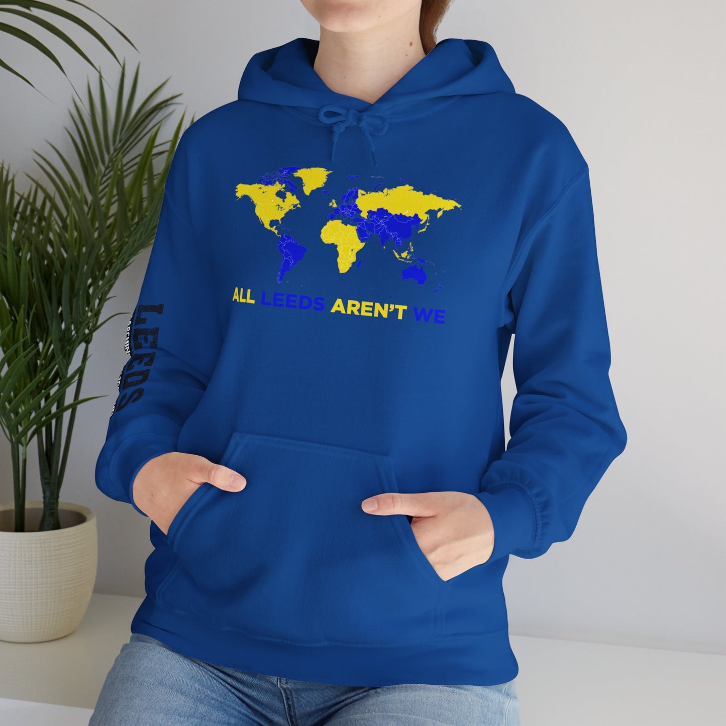 LUFC World Map Hoodie Heavy  Blend™ Unisex