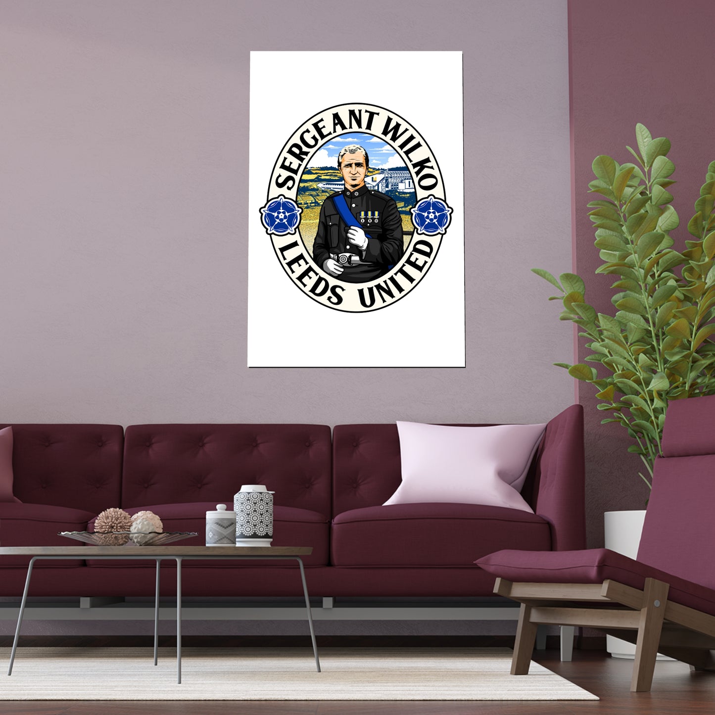 LUFC “Sergeant Wilko Leeds United”  Silk Poster