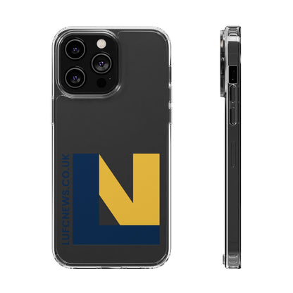 Leeds United “LUFCNEWS.CO.UK”  Clear Impact-Resistant Case - Lufcnews.co.uk