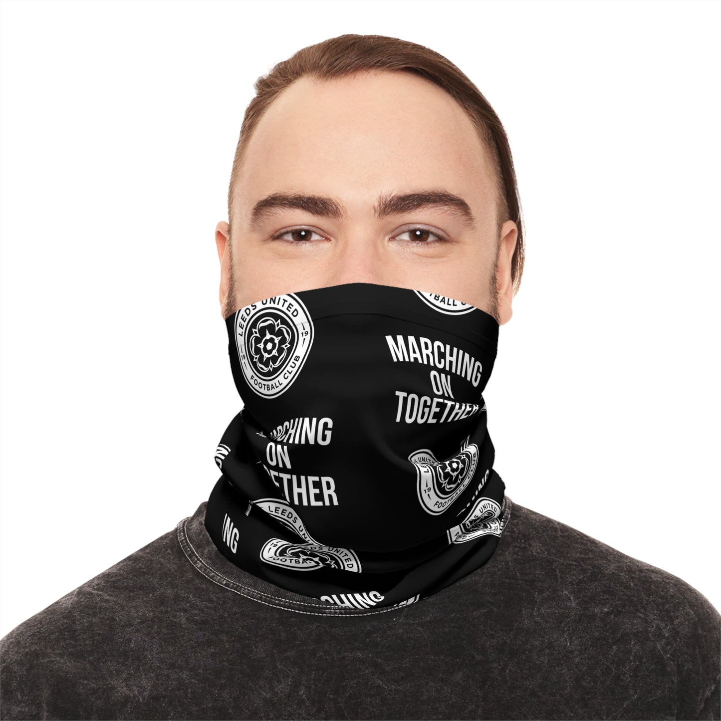 LUFC “Marching On Together”  Lightweight Breathable Neck Gaiter