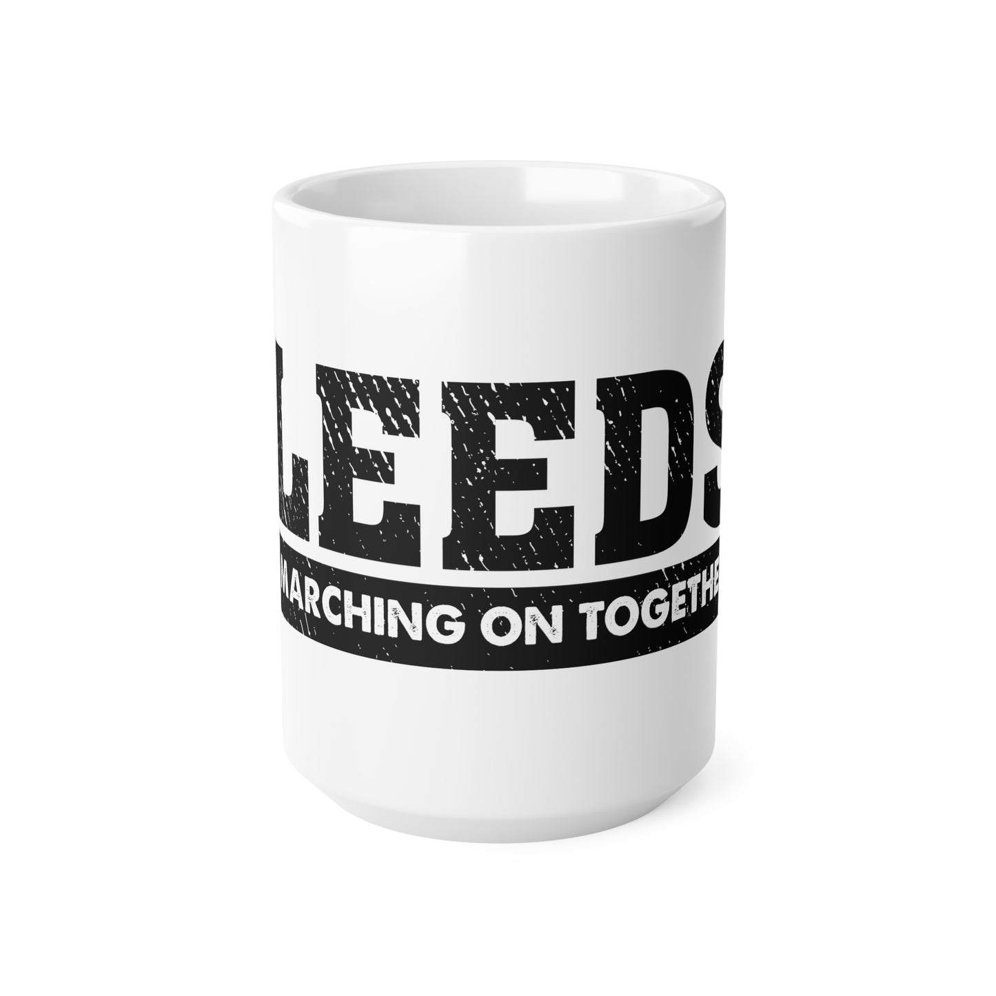 LUFC “Marching On Together” Quote  Mug