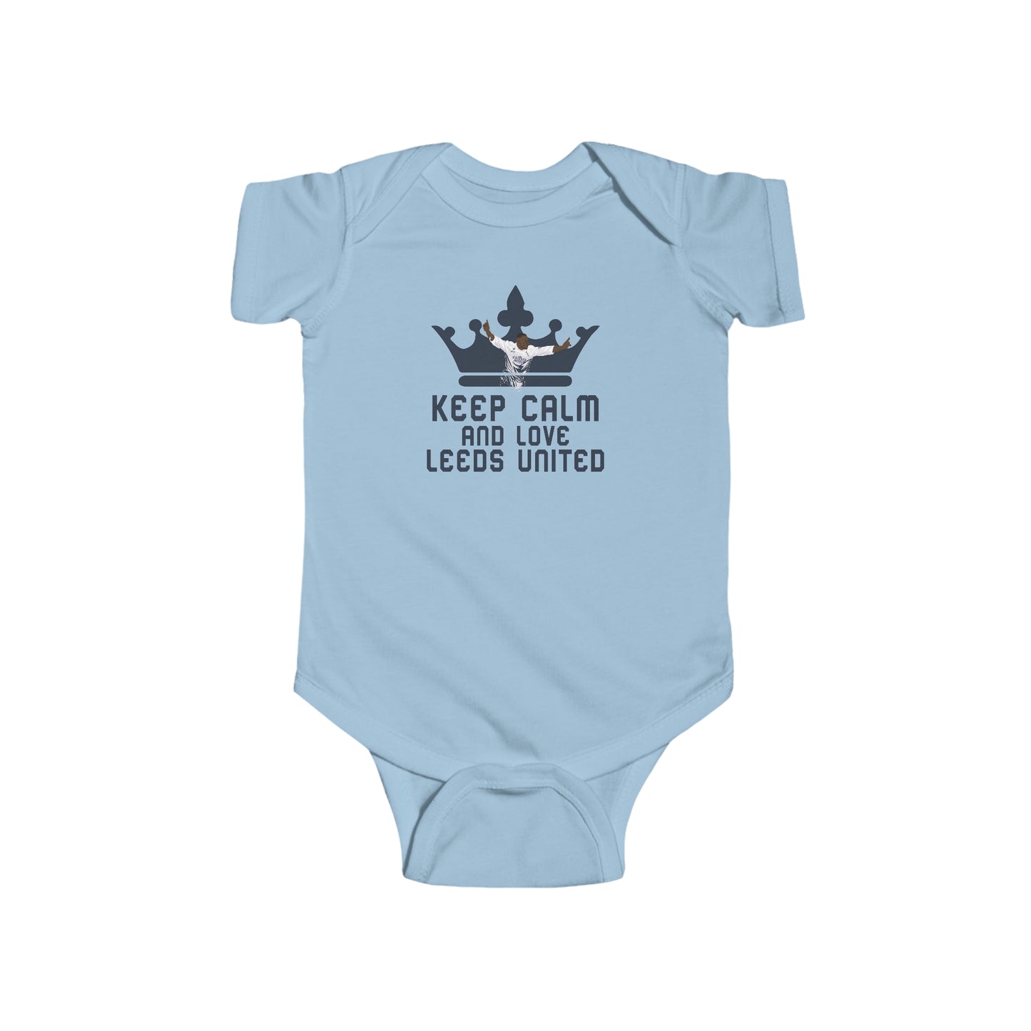 Infant Fine Jersey Bodysuit - Keep Calm And Love Leeds United