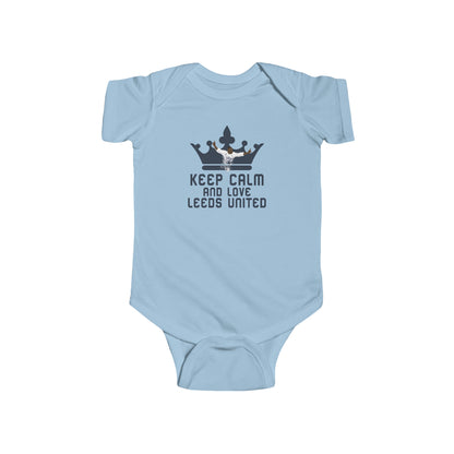 Infant Fine Jersey Bodysuit - Keep Calm And Love Leeds United