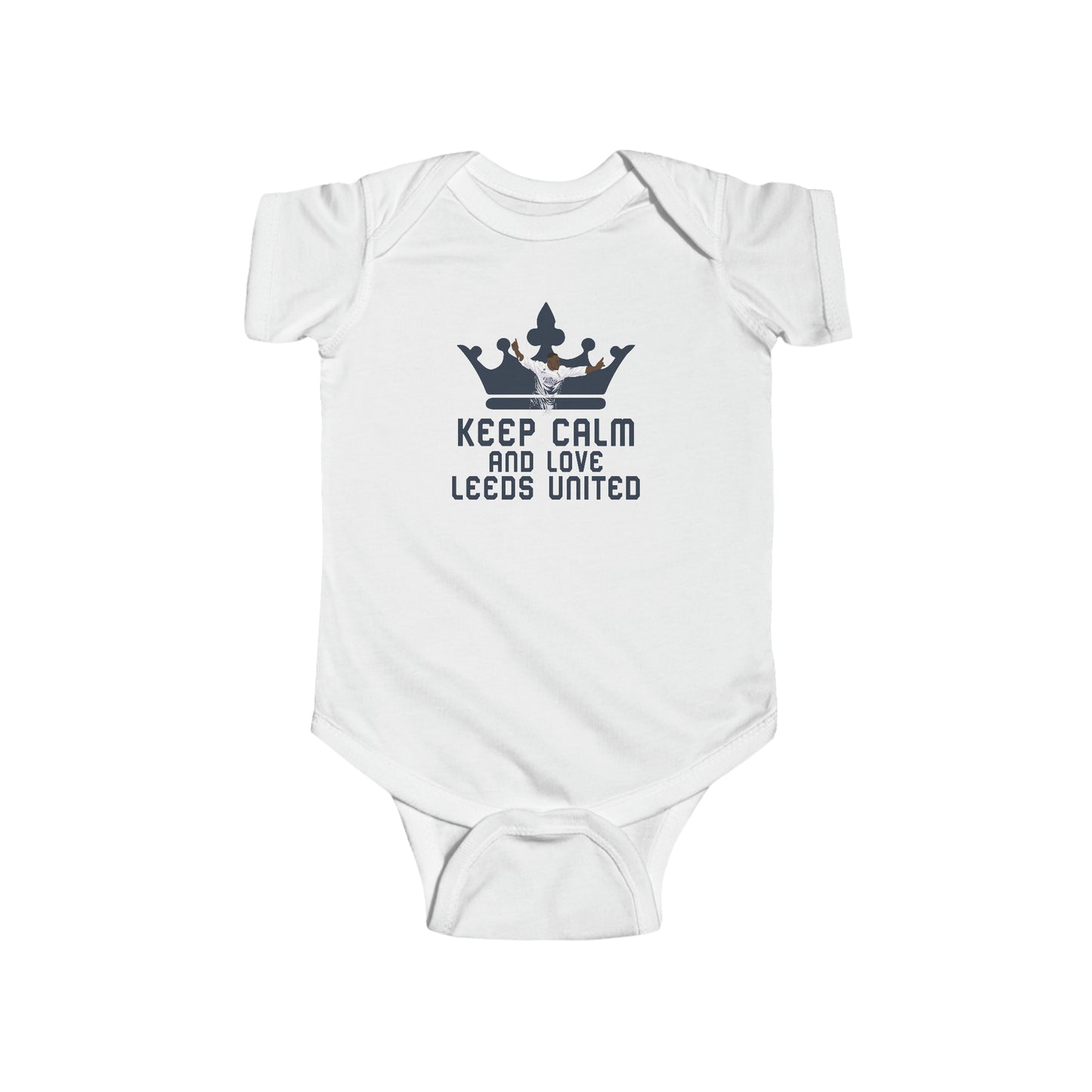 Infant Fine Jersey Bodysuit - Keep Calm And Love Leeds United