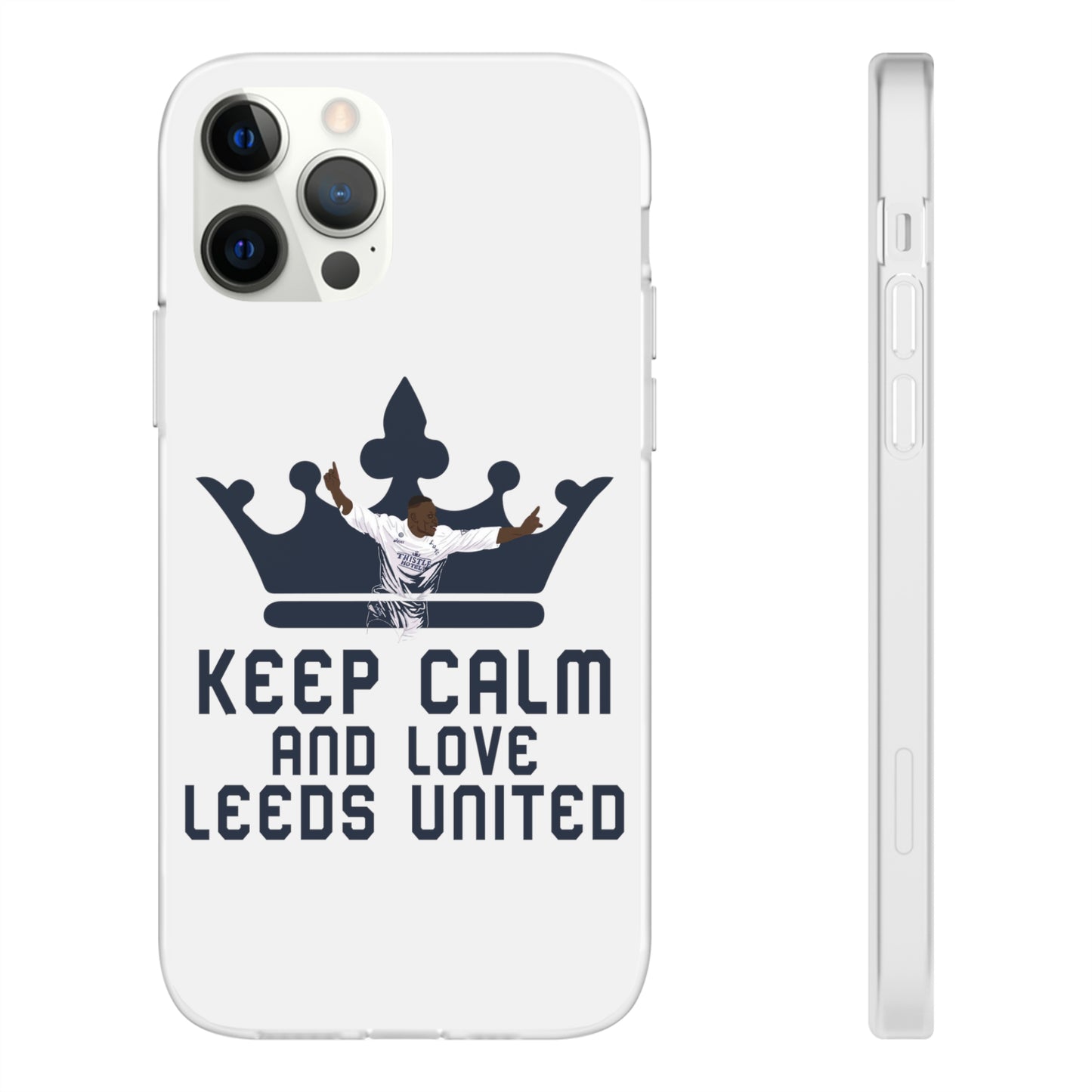 Funda flexible: mantén la calma y ama al Leeds United