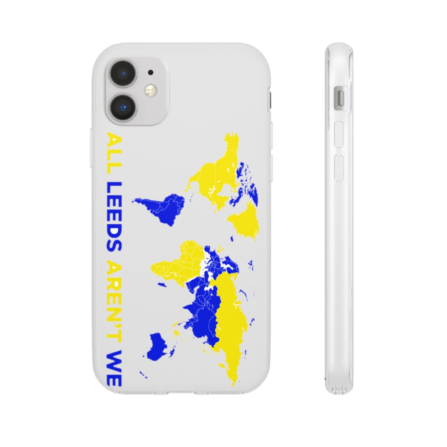 LUFC 'All Leeds Aren't We' World  Map: Flexi Case