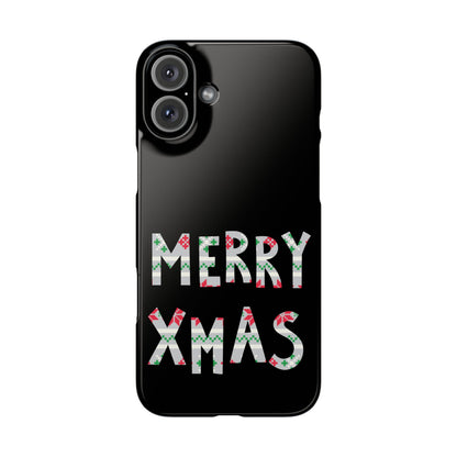 Leeds United "Merry Xmas" Red &  Green Emblem Snap Case: Christmas  Edition