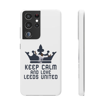 Funda para teléfono Snap - Mantenga la calma y ame al Leeds United