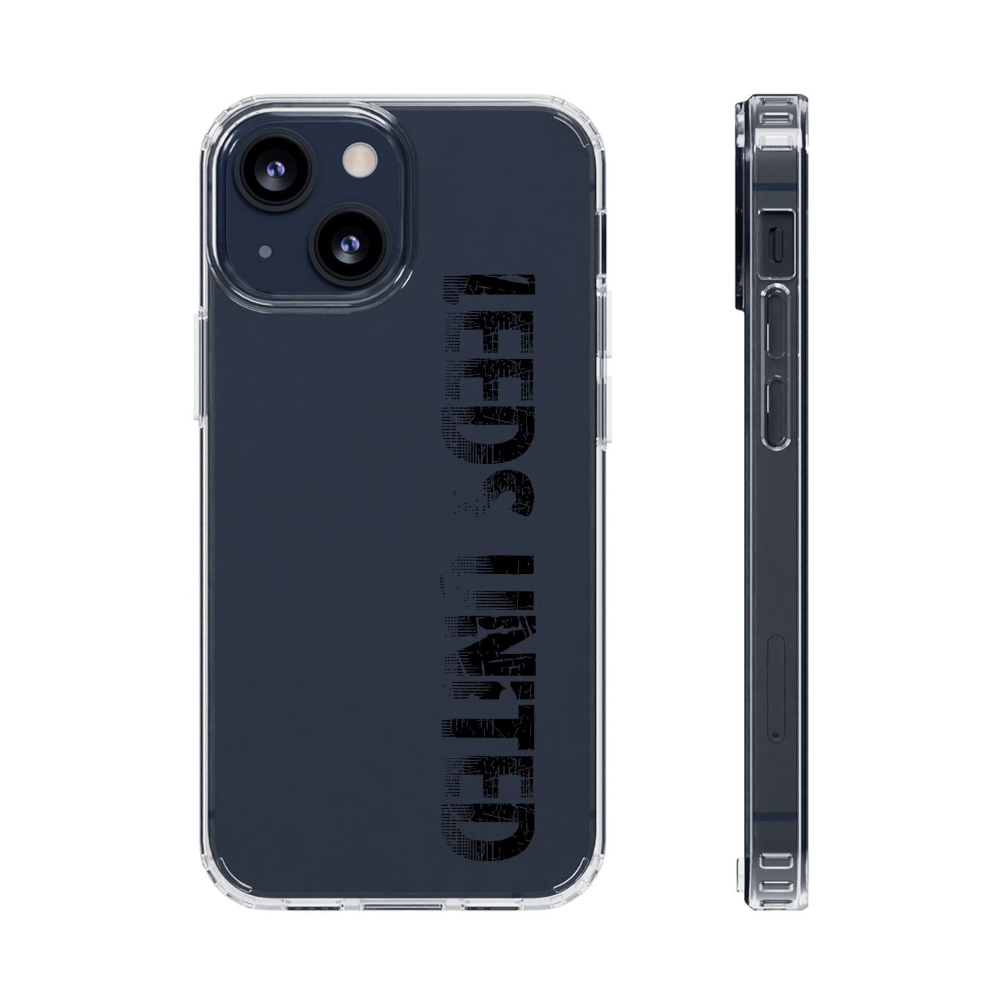 LUFC “LEEDS UNITED” Clear  Impact-Resistant Case