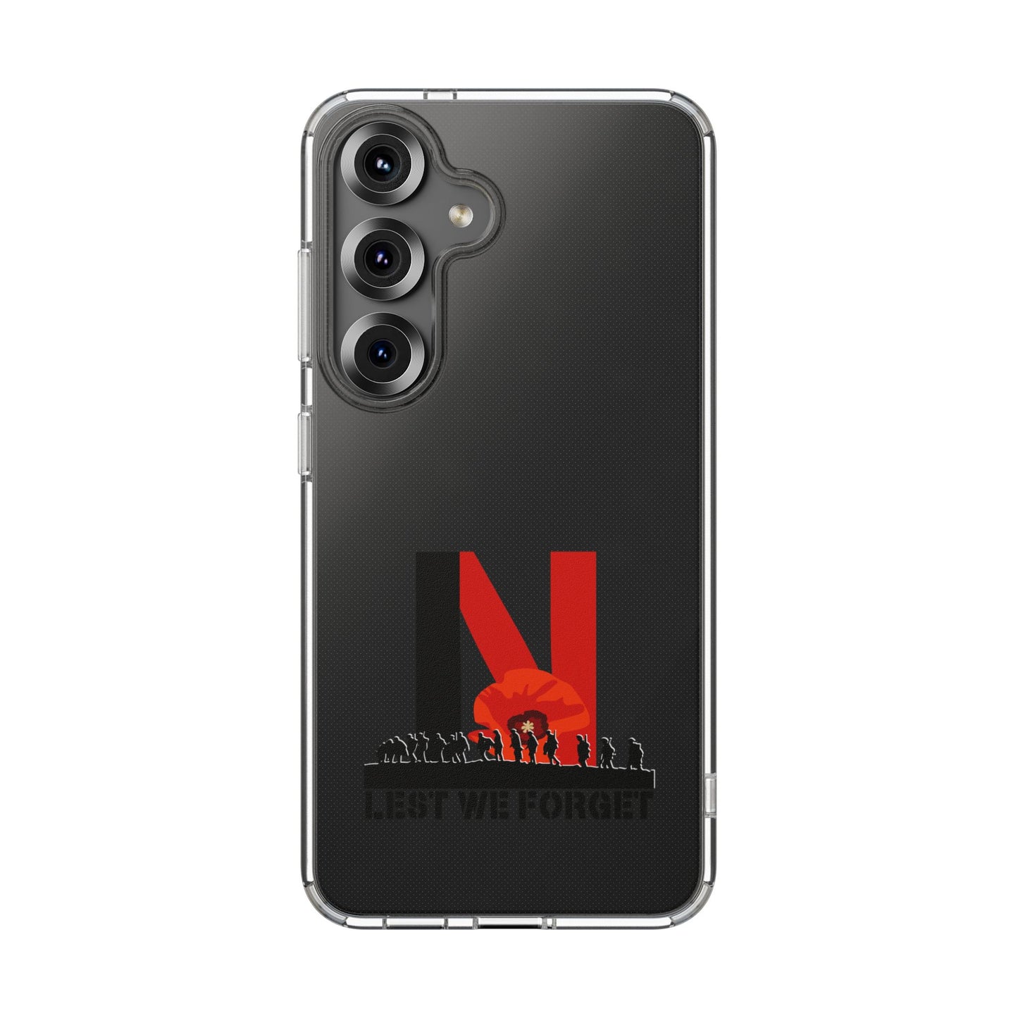 Leeds United “LEST WE FORGET”  Clear Impact-Resistant Case