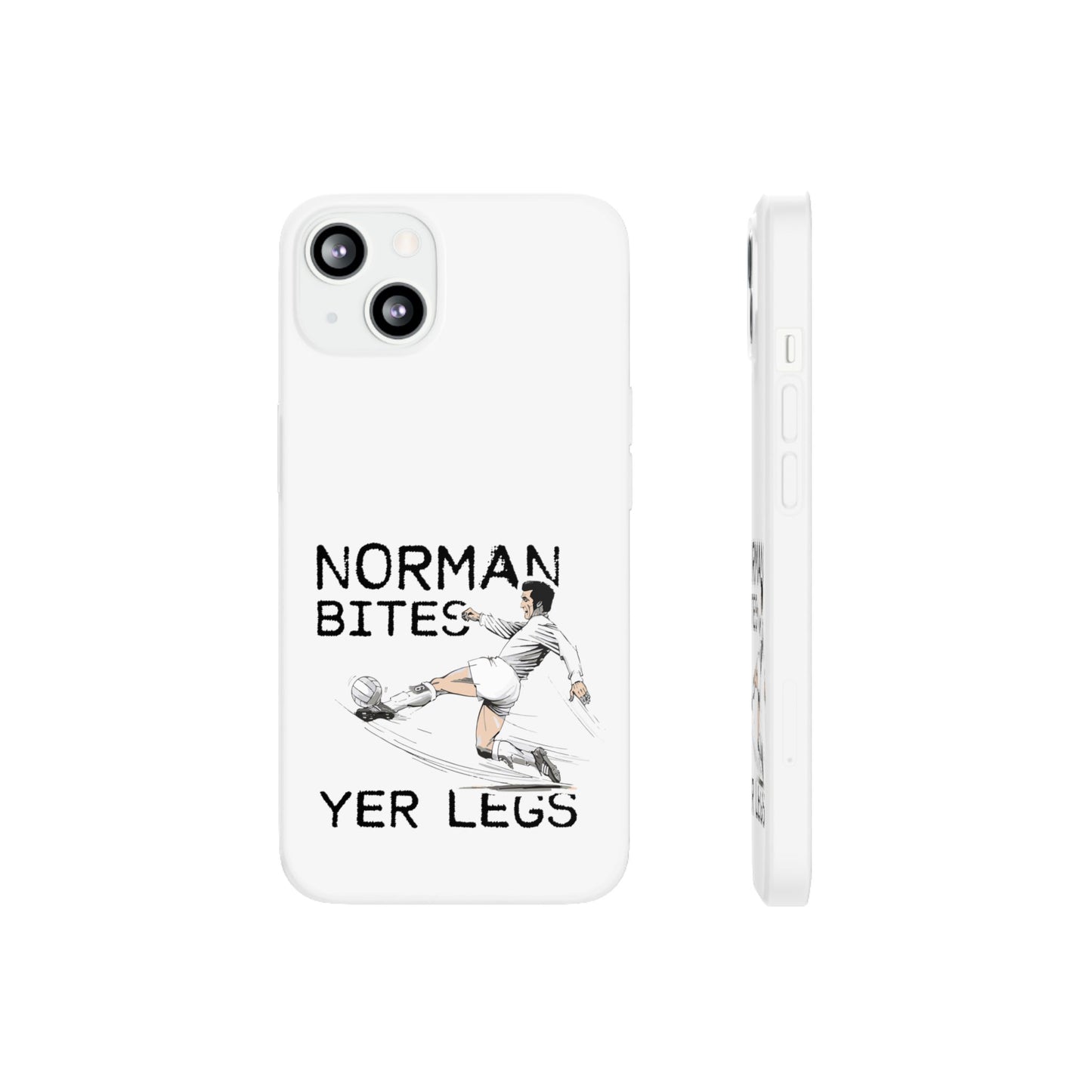 LUFC Norman Bites 'YER LEGS’ Flexi  Case