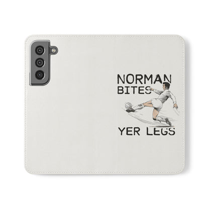 Leeds United Norman Bites ‘YER  LEGS’ Flip Case Phone Wallet