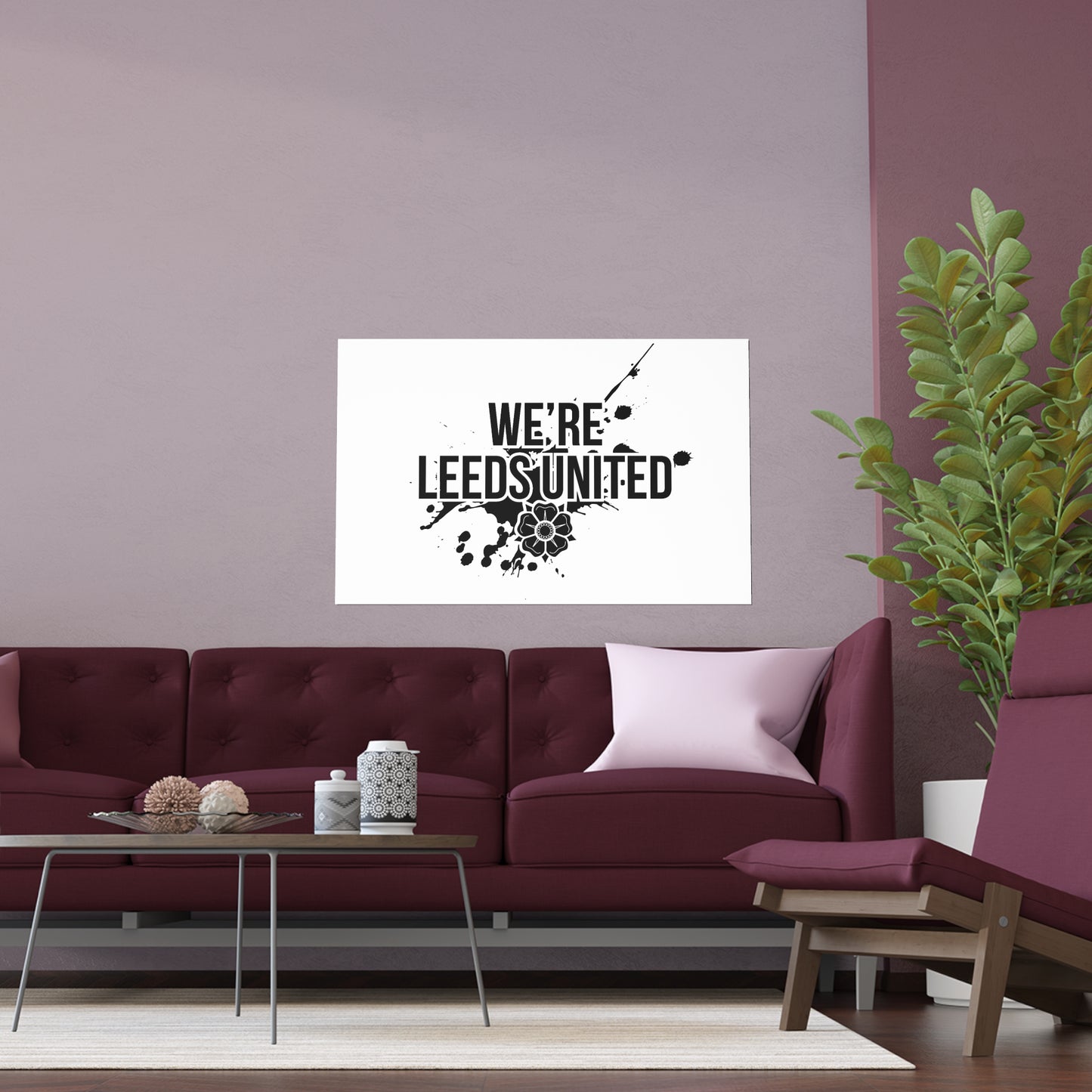 LUFC “We’re Leeds United” Silk  Poster